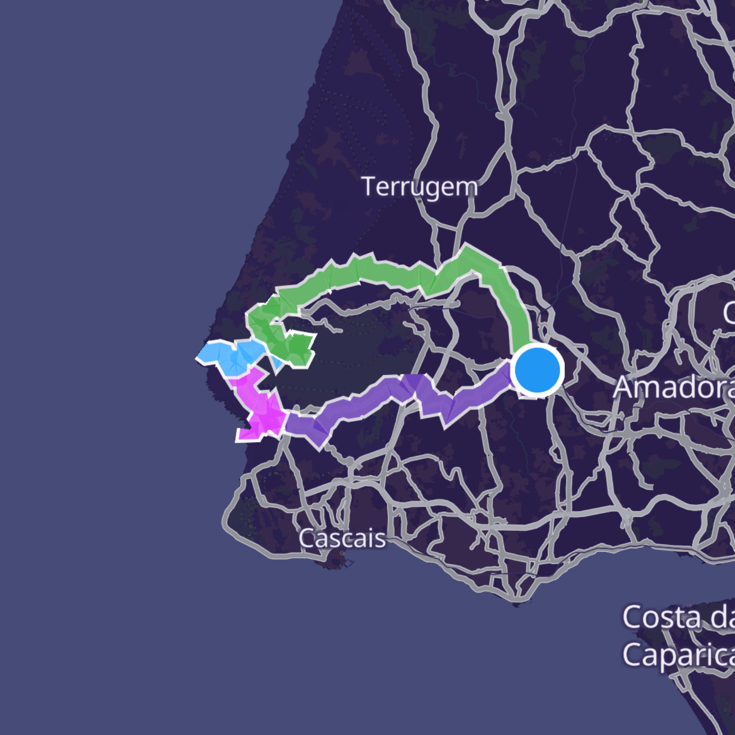 Map itinerary