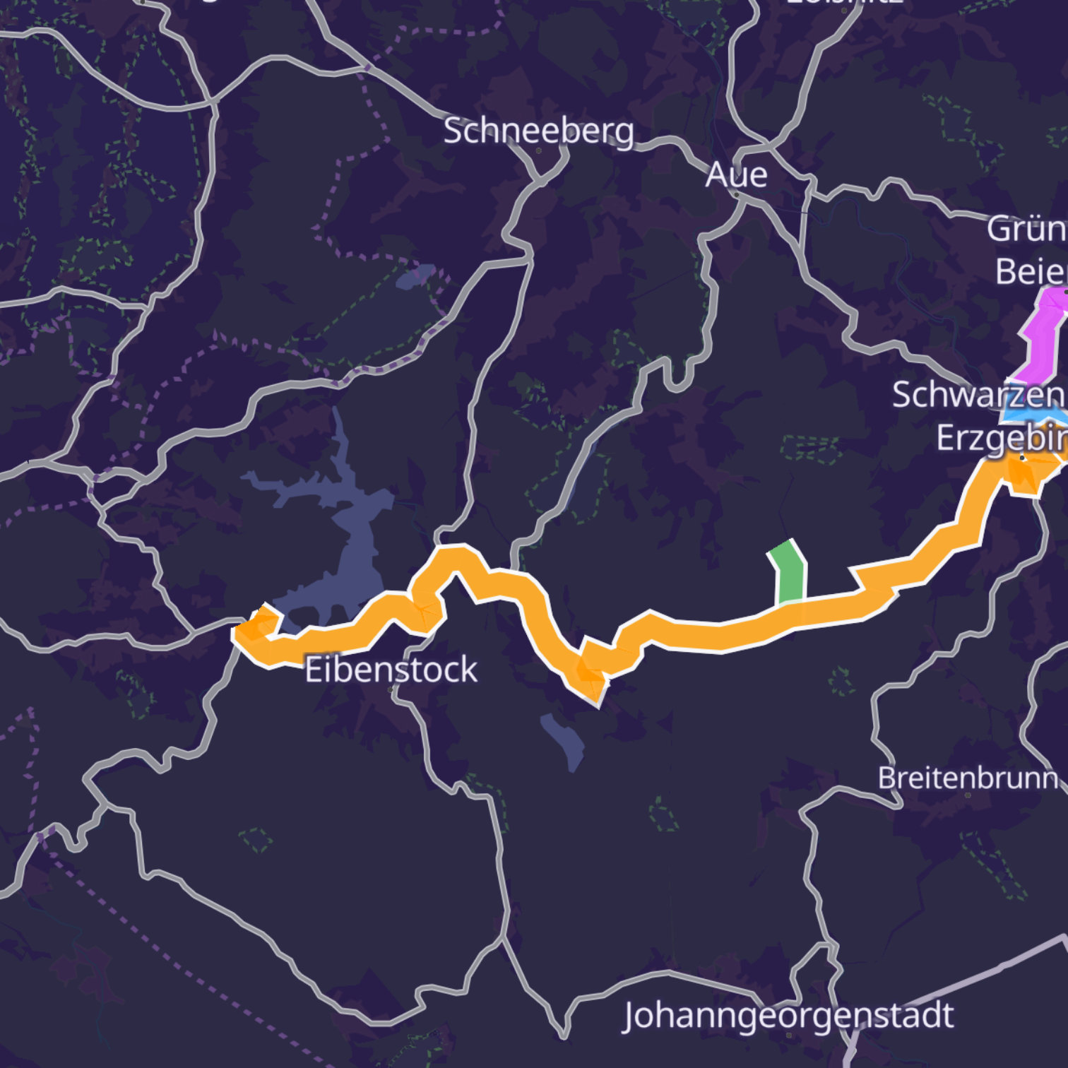 Map itinerary