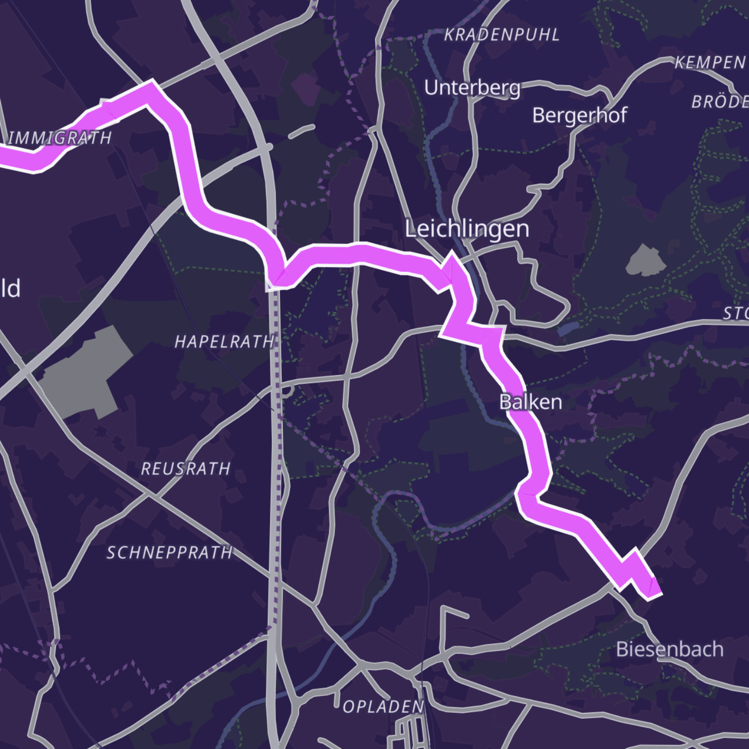 Map itinerary