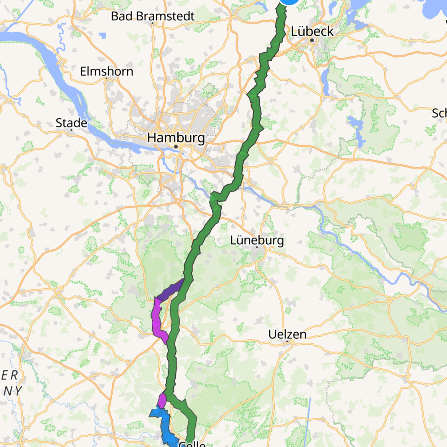Map itinerary