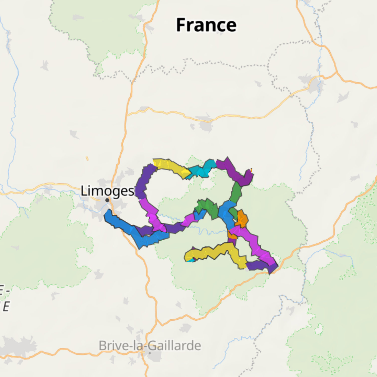 Map itinerary