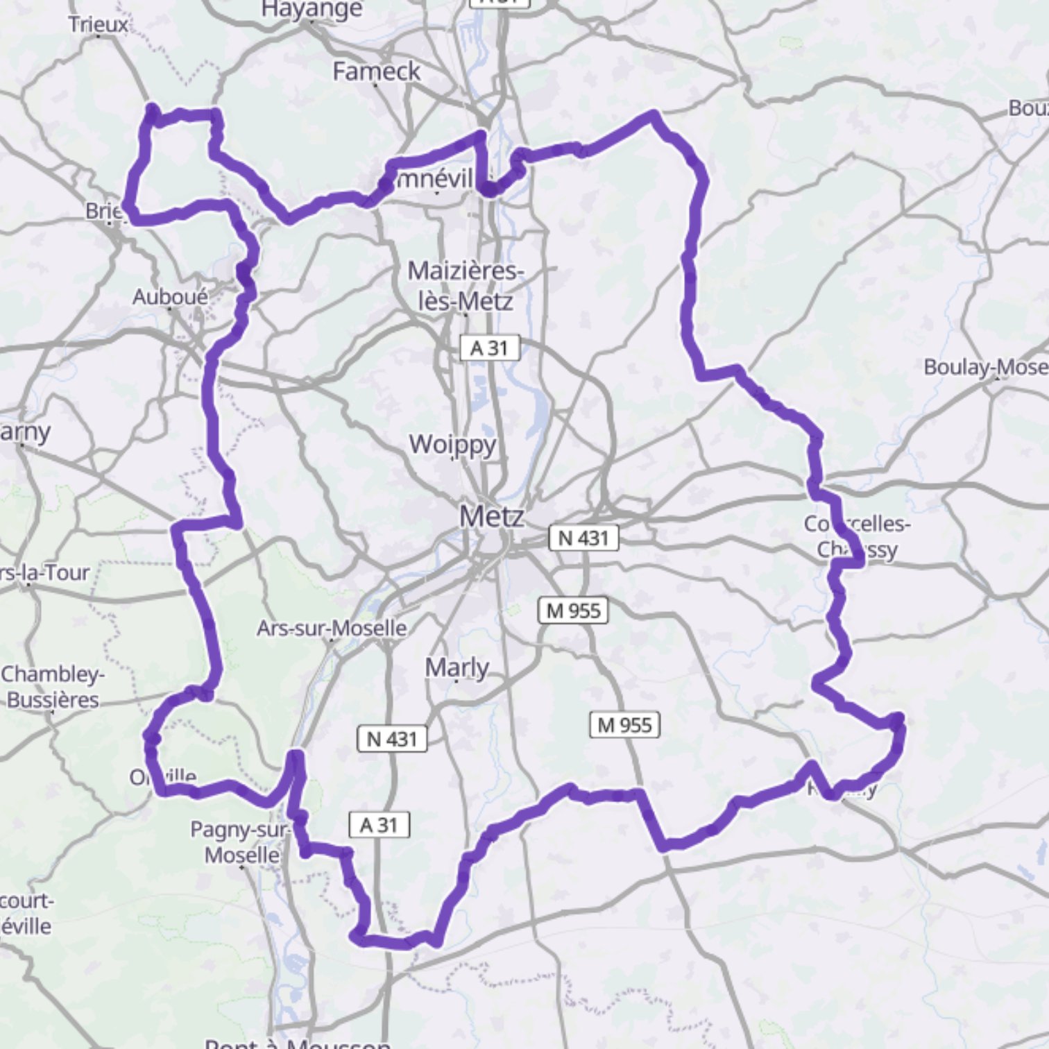 Map itinerary