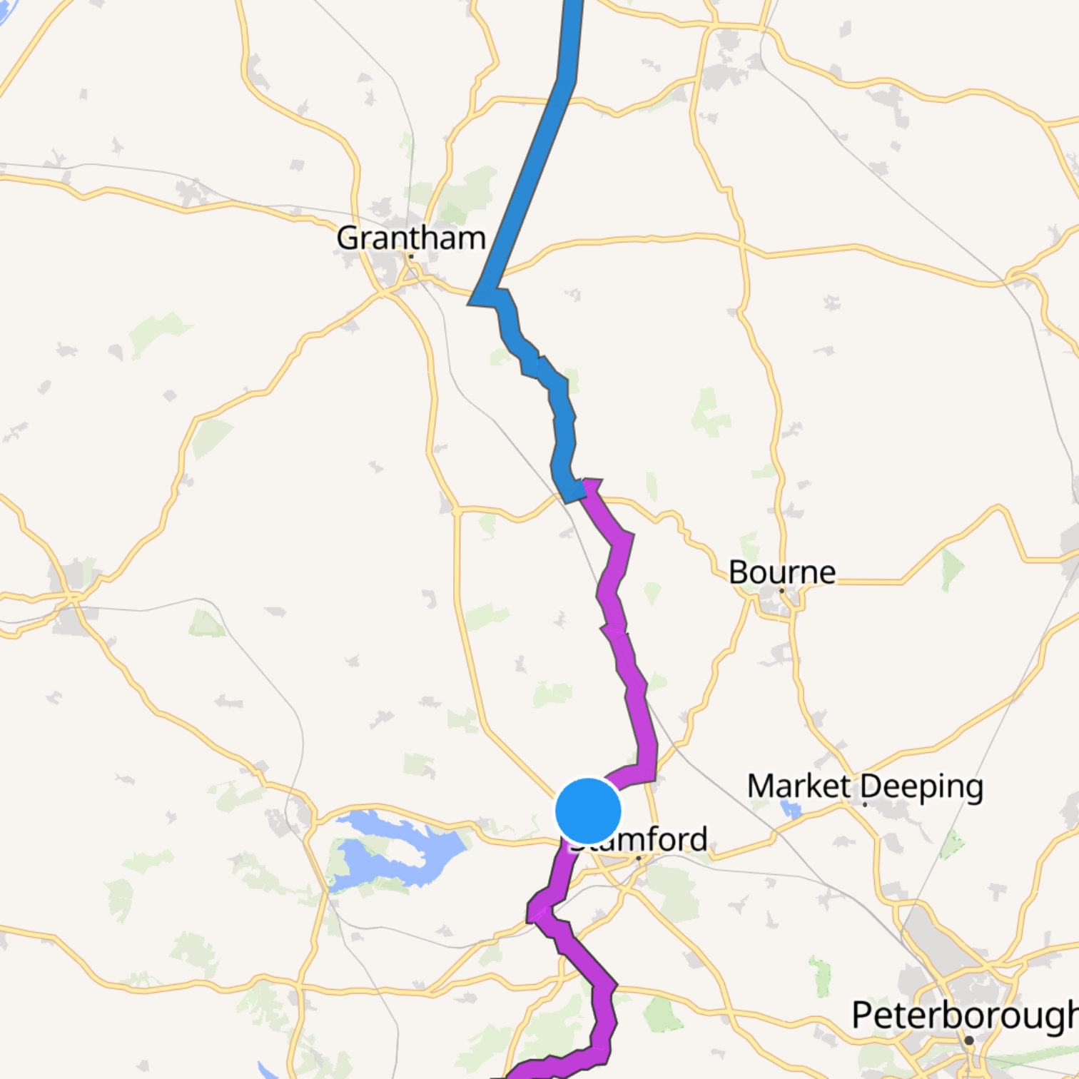 Map itinerary
