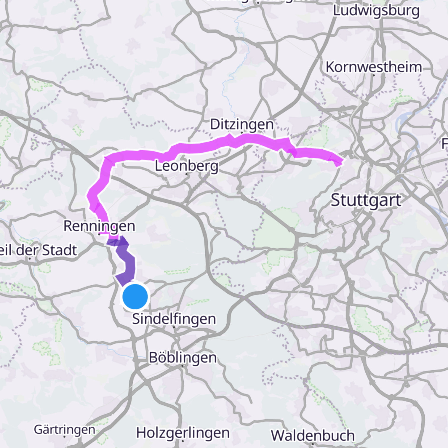 Map itinerary