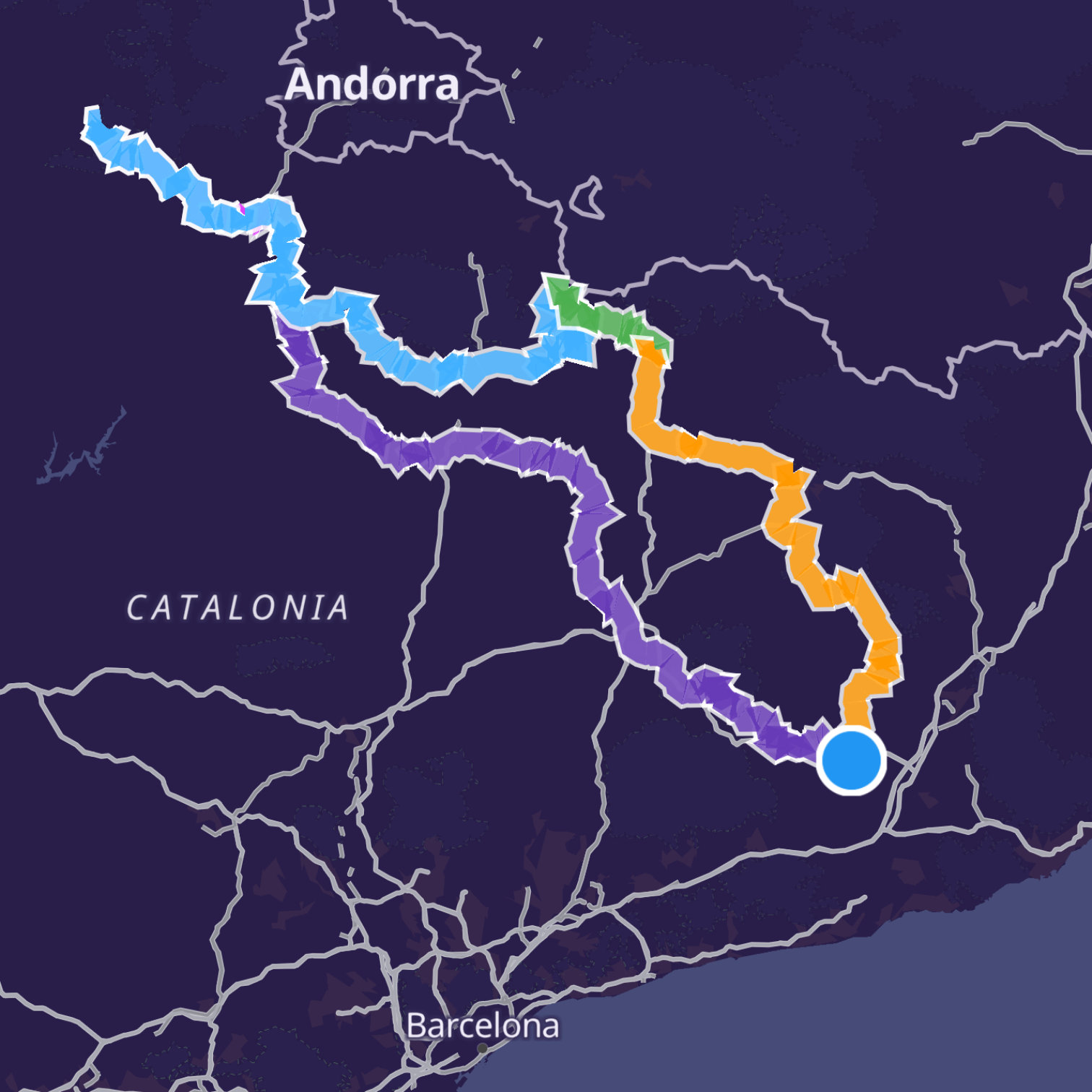 Map itinerary