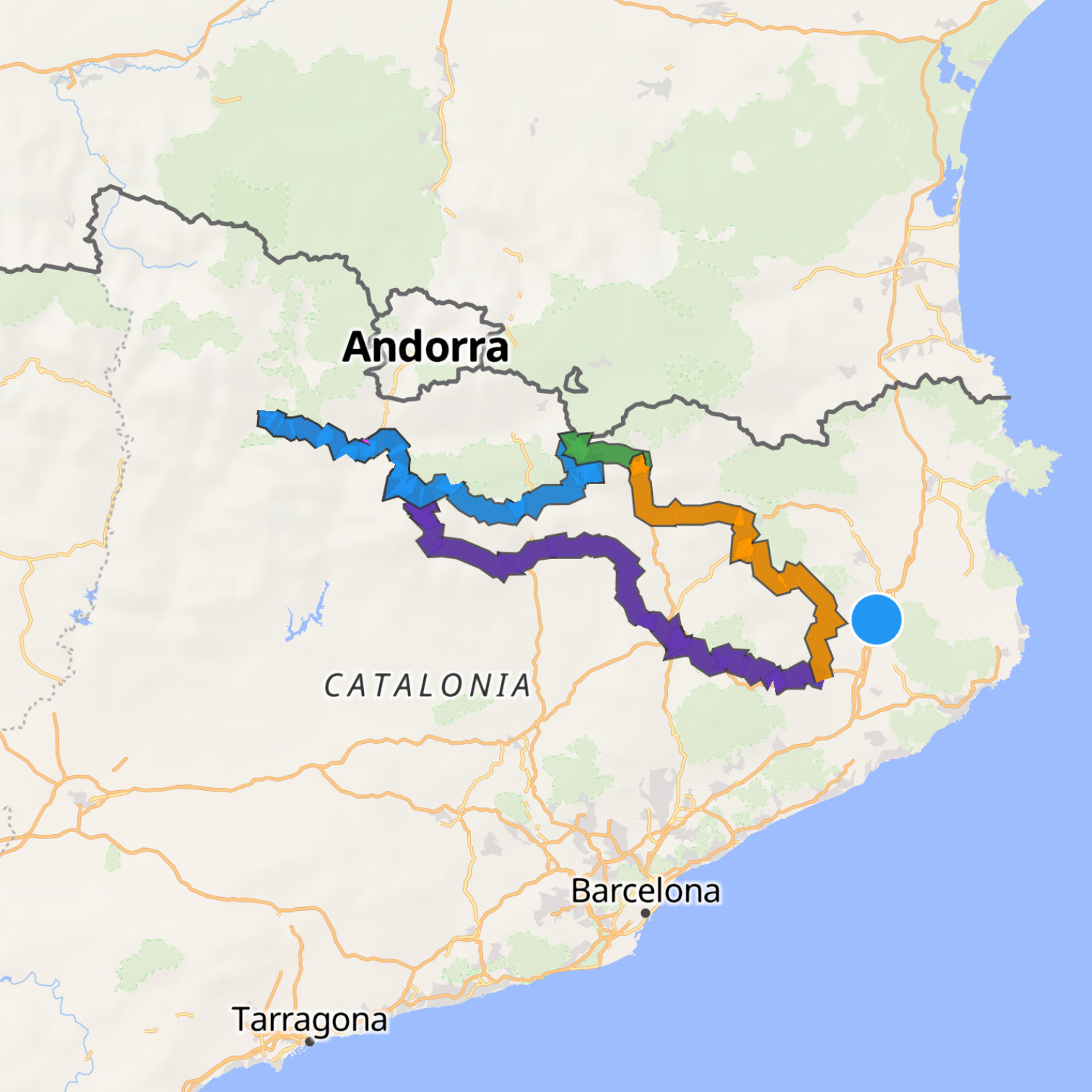 Map itinerary