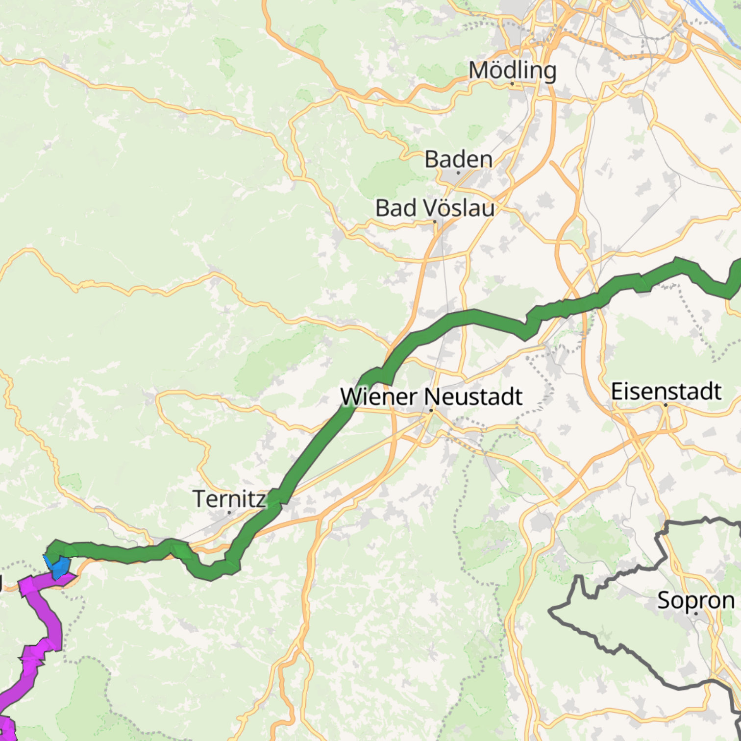Map itinerary