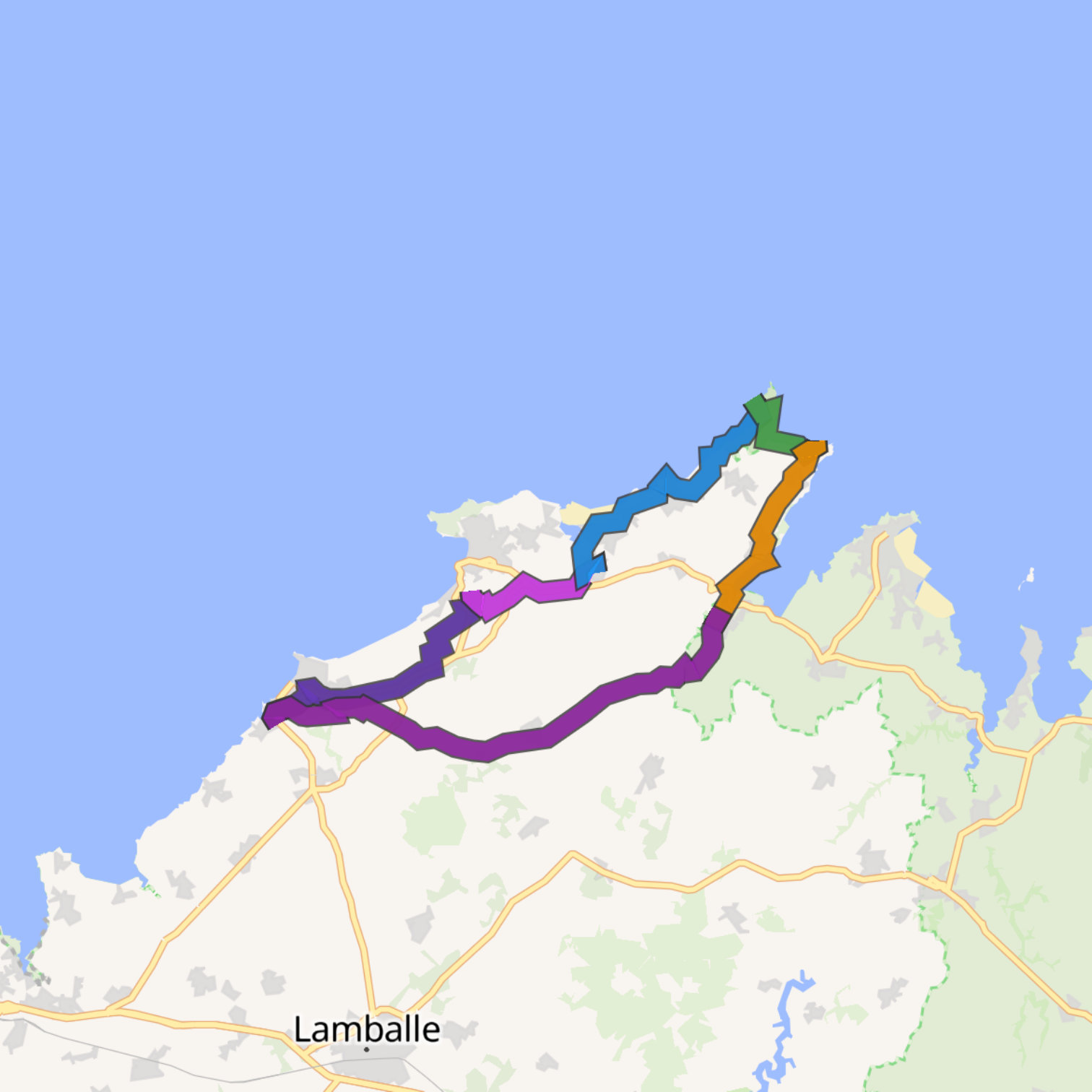 Map itinerary