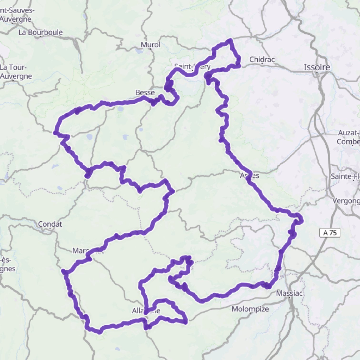 Map itinerary