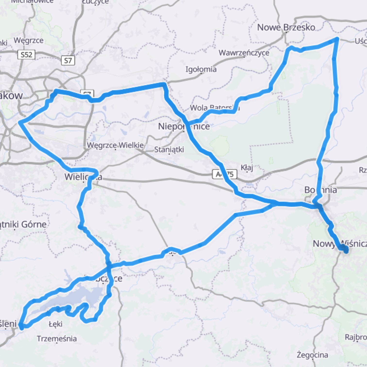 Map itinerary