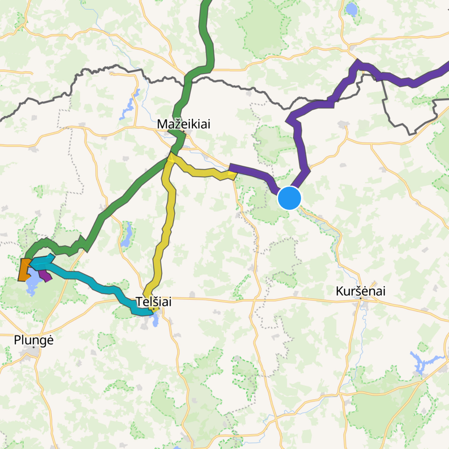 Map itinerary