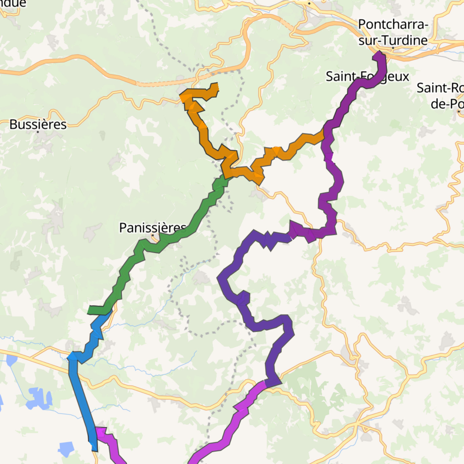 Map itinerary