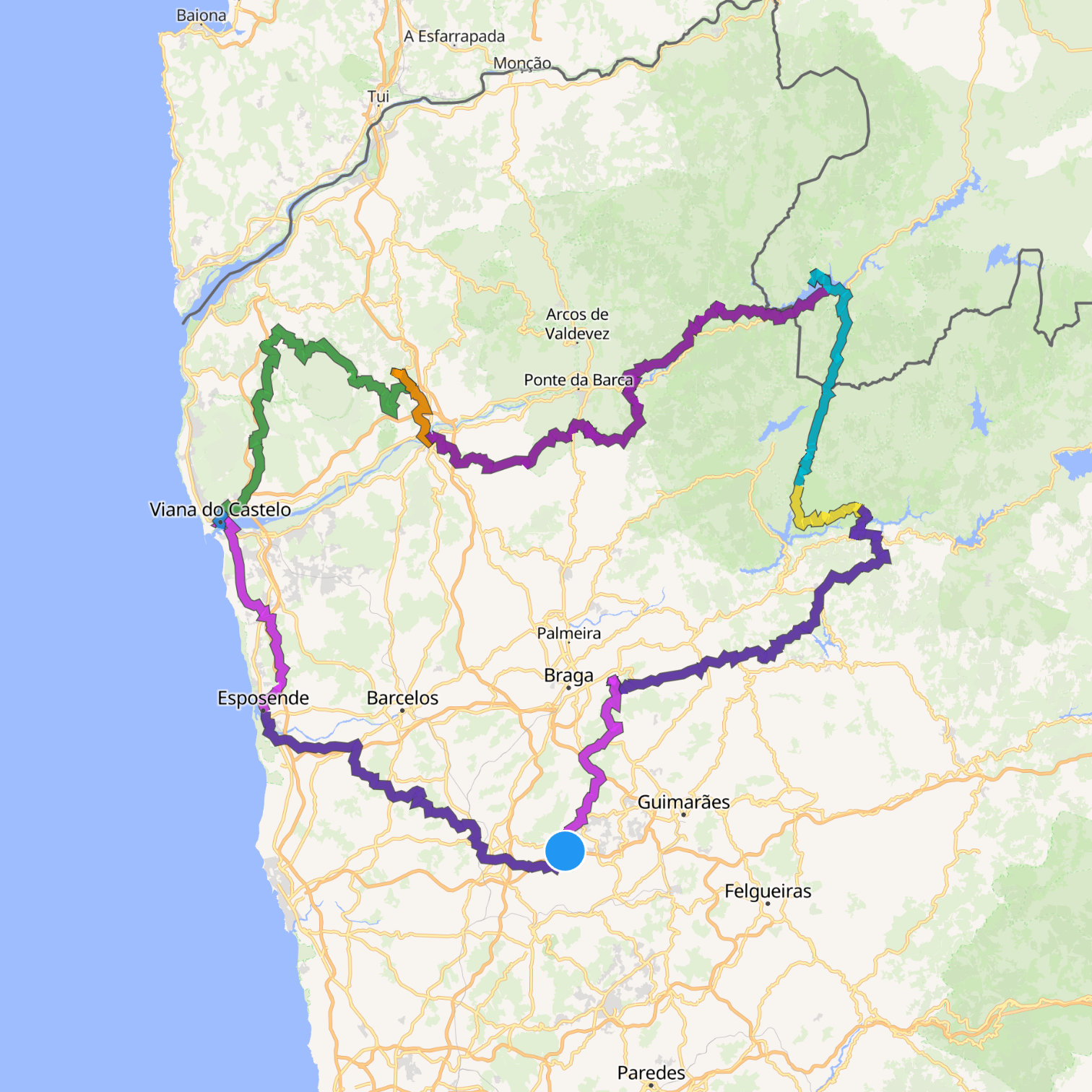 Map itinerary