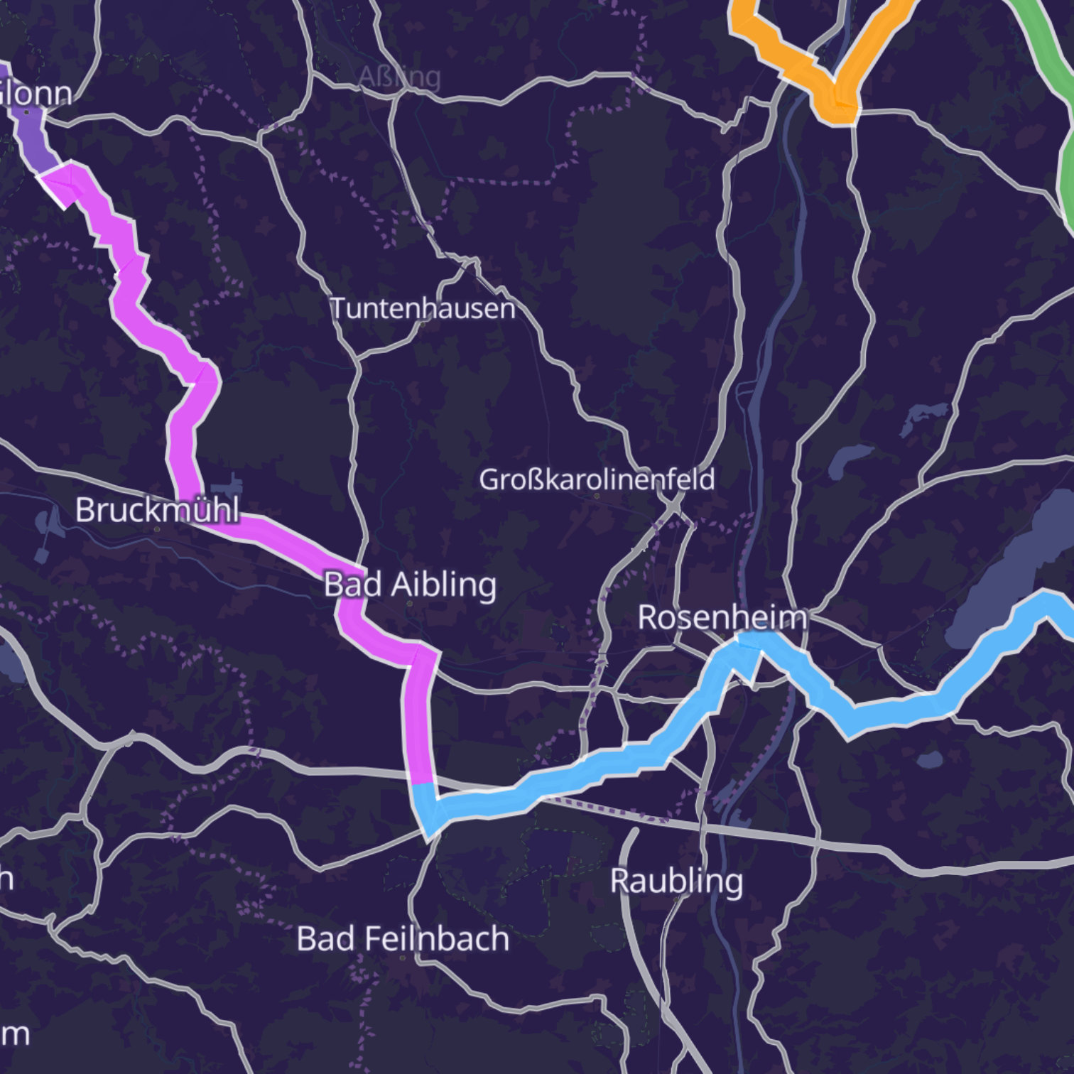 Map itinerary