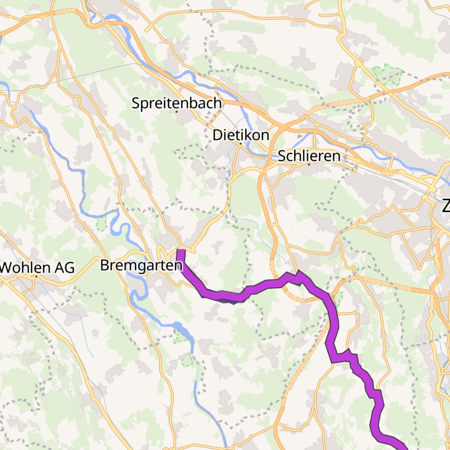 Map itinerary