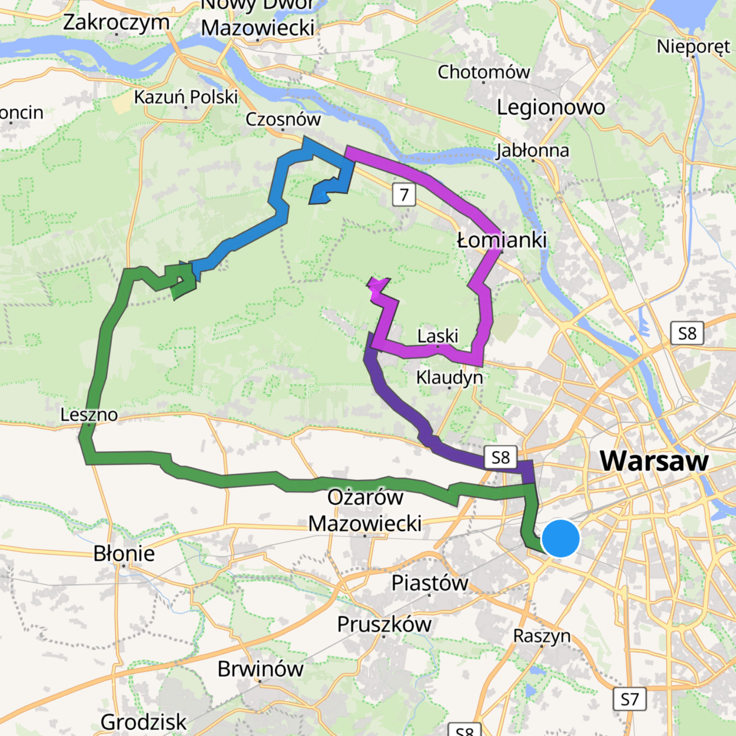 Map itinerary