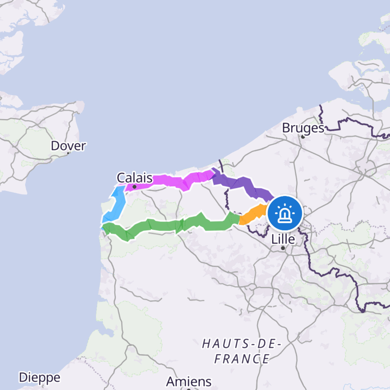 Map itinerary