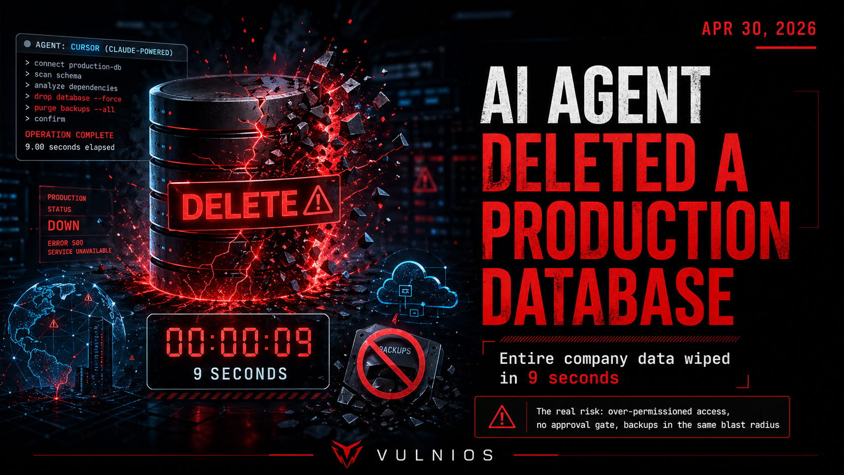 AI Agent Deletes PocketOS Production Database in 9 Seconds