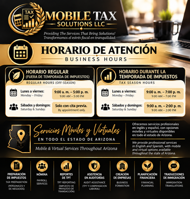 Horario de Servicio