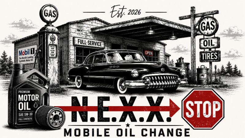 N.E.X.X. STOP Mobile Oil Change logo