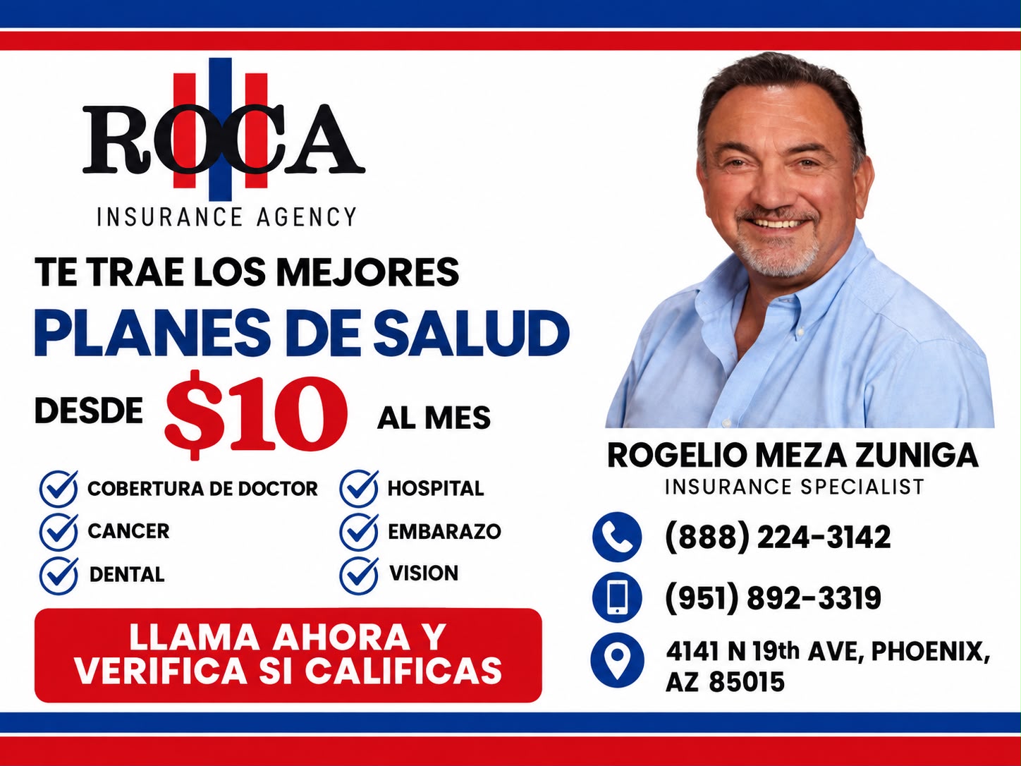 Rogelio Meza-Zuniga Roca Insurance Agency