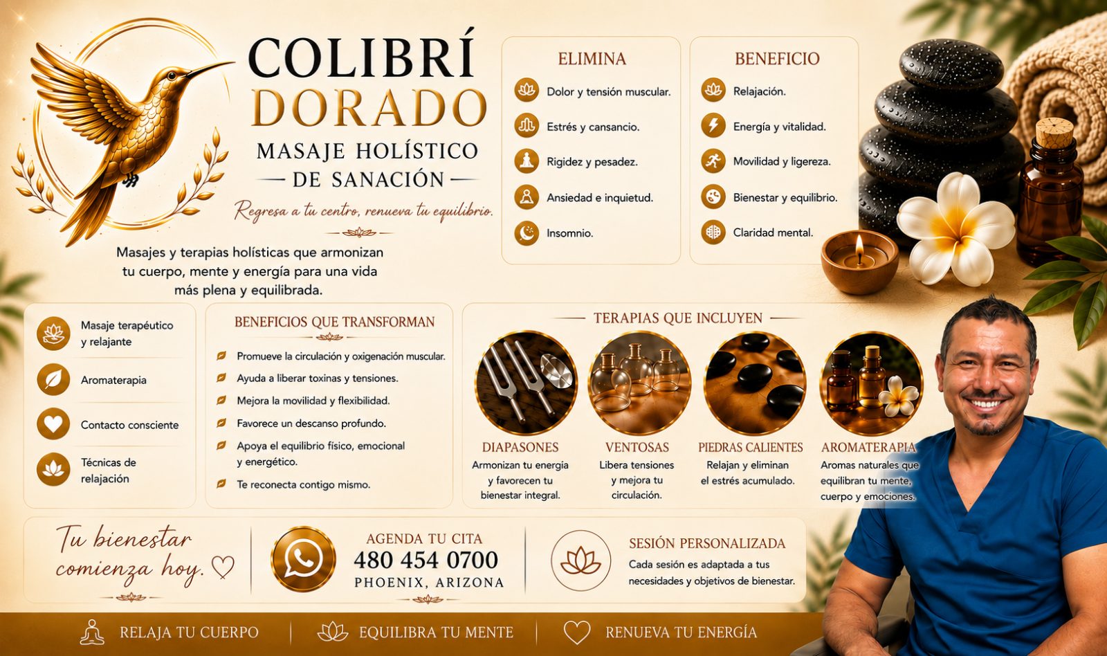 Colibri Dorado Masaje Holístico logo