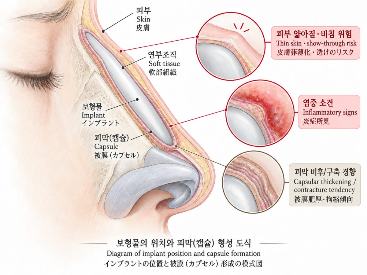鼻の再手術で、いつインプラント(プロテーゼ)を除去する必要がありますか?
