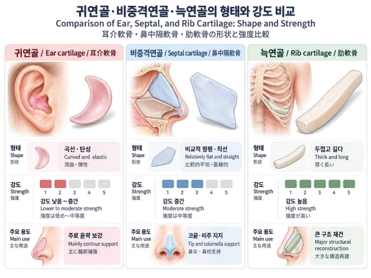 鼻の再手術で自家肋軟骨が必要になるのはどのような場合ですか？