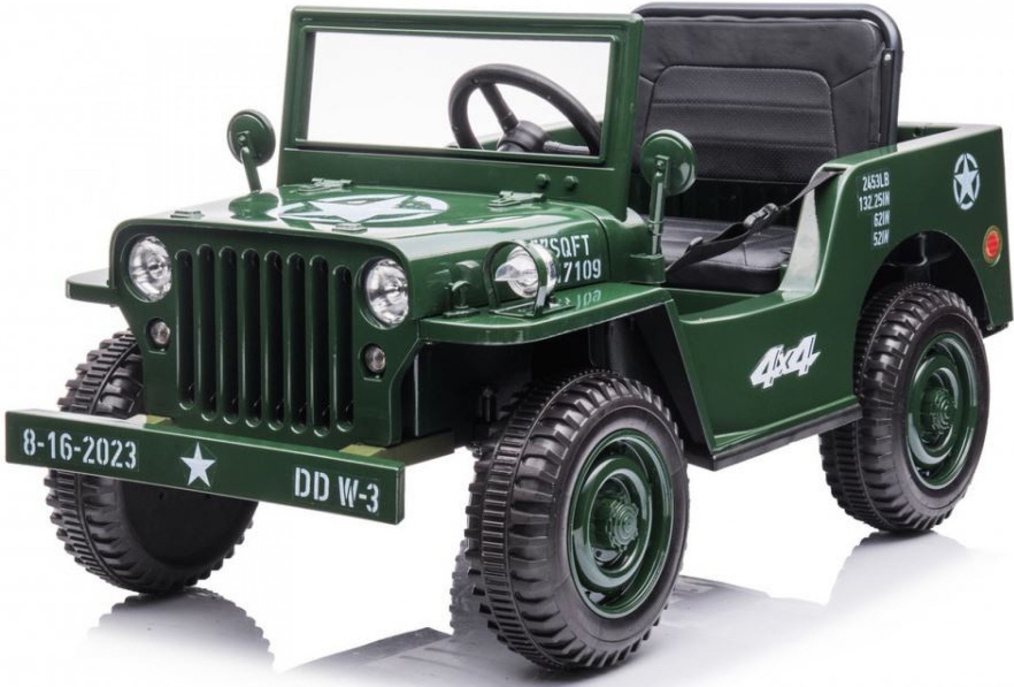 Obrázek produktu Mamido dětský elektrický vojenský jeep 4x4