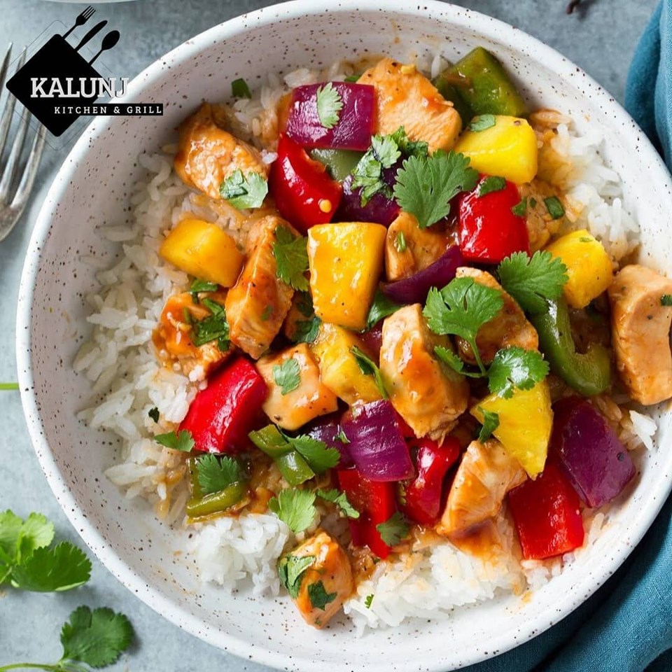 Sweet and Sour Chicken with Rice