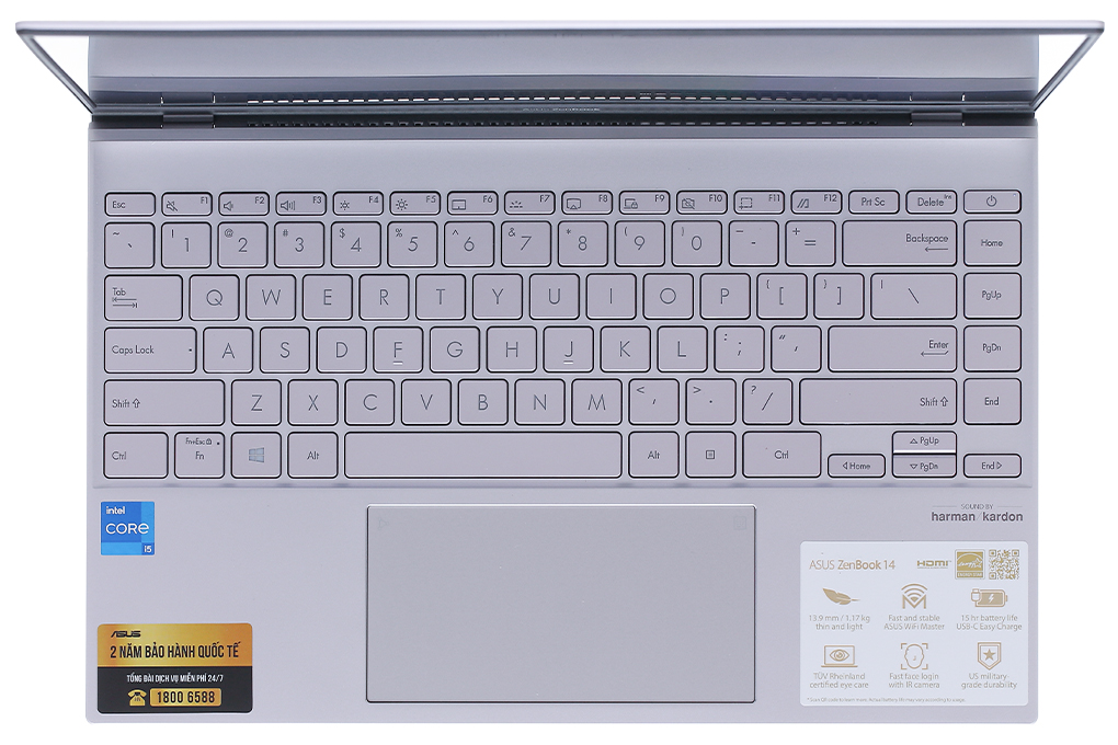 Asus Zenbook UX425EA i5 1135G7 Gen 11/ Ram8G/ SSD512