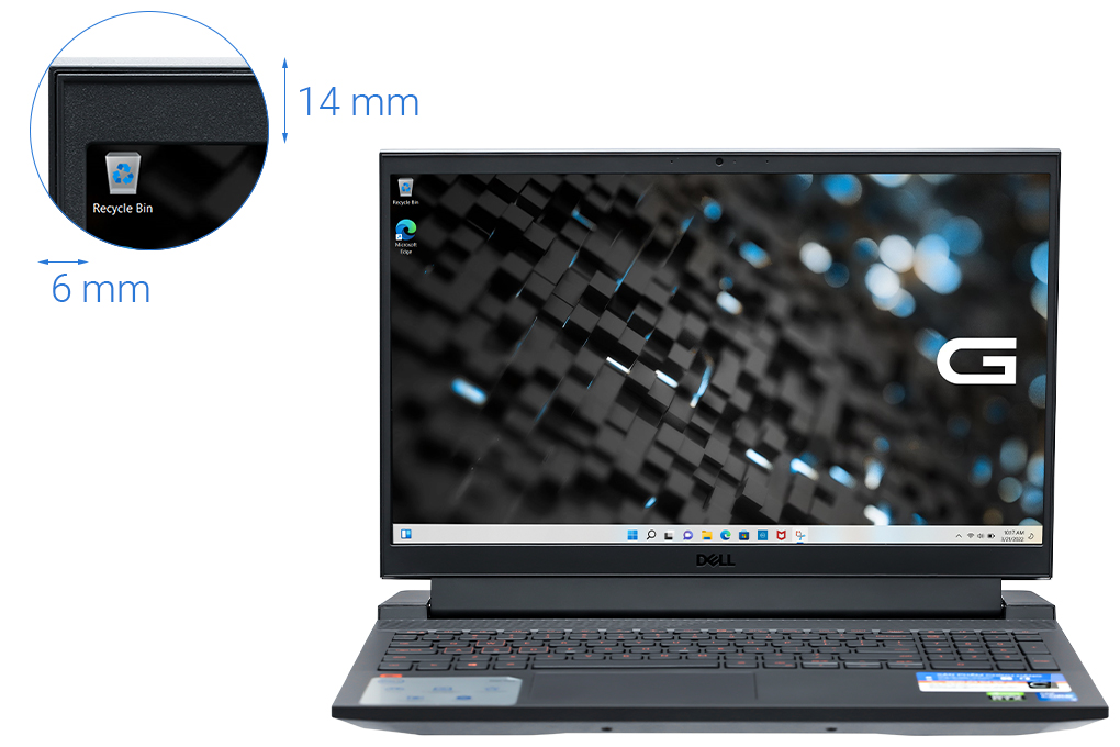 Laptop DELL GAMING G15 5511 i5 11400H 15INCH RAM 16GB SSD 512GB