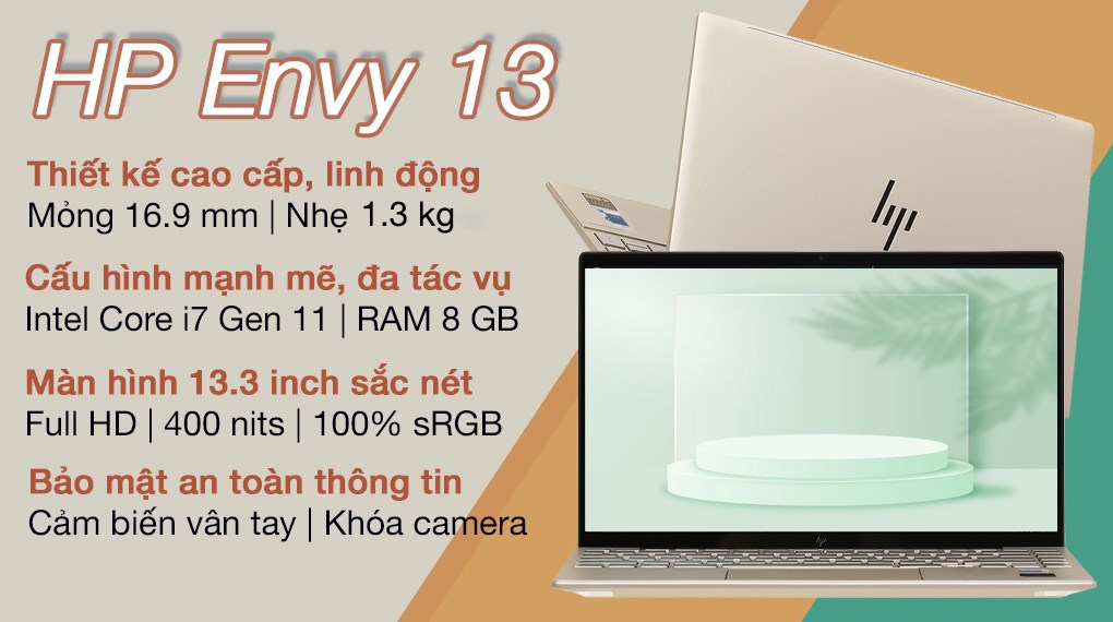 Laptop HP ENVY 13 BA1535TU i7 1165G7 RAM 8GB SSD 512GB Laptop HP ENVY 13 BA1535TU i7 1165G7 RAM 8GB SSD 512GB