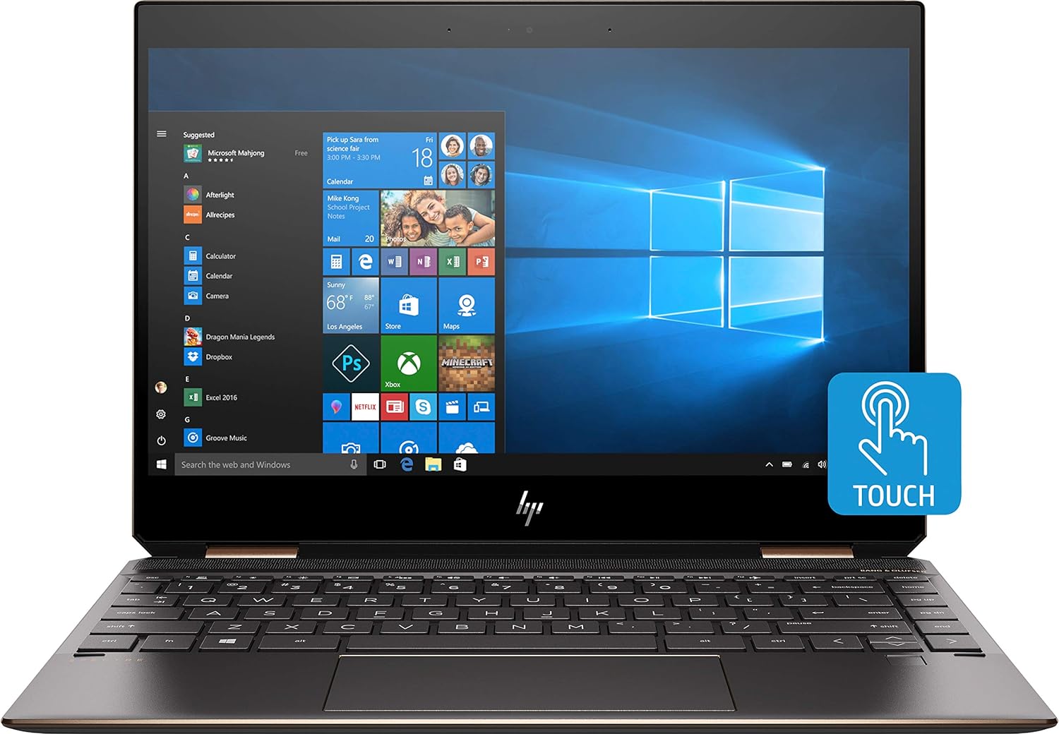 Laptop HP Spectre X360 13-ap0013dx/ i7 8565U/ 8G/ SSD256/ Full HD/ TOUCH/ Xoay 360 độ