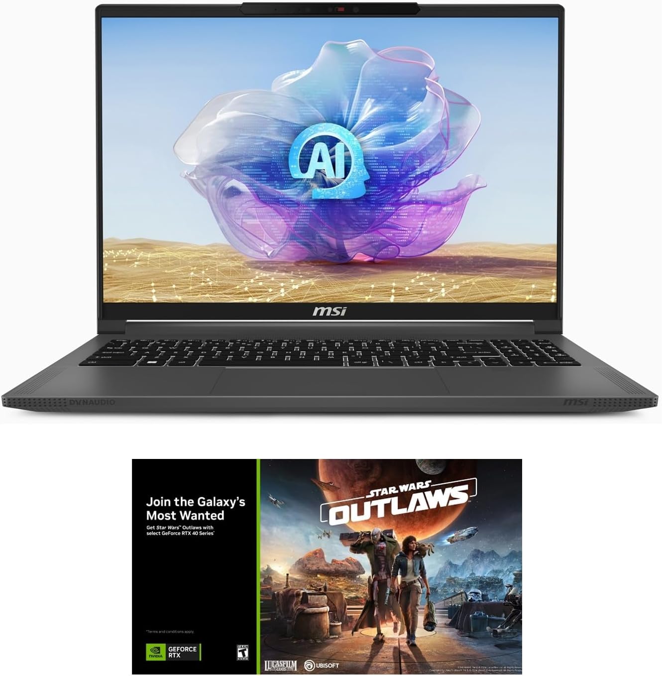 MSI Creator 16 AI Studio A1VIG-074US (Intel Core Ultra 9 185H, 64GB DDR5 RAM, 2TB NVMe SSD, NVIDIA GeForce RTX 4090