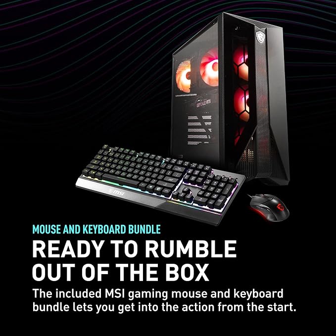 MSI Escritorio para juegos Aegis Z2 (2024): AMD Ryzen R7-7700, Geforce RTX 4060, 16GB DDR5, 1TB m.2 SSD