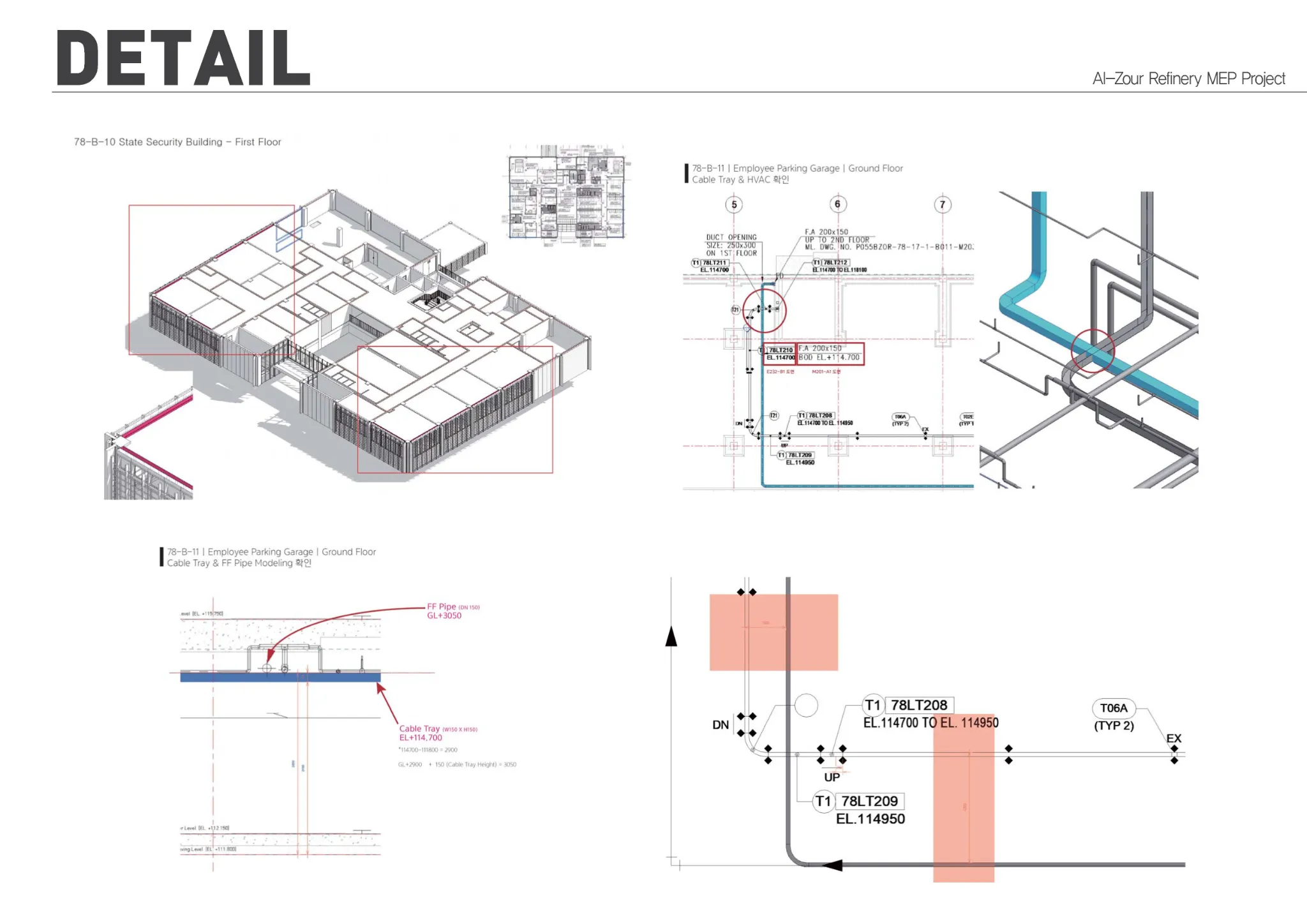 Al-Zour Refinery Project BIM MEP 모델링 및 시각화