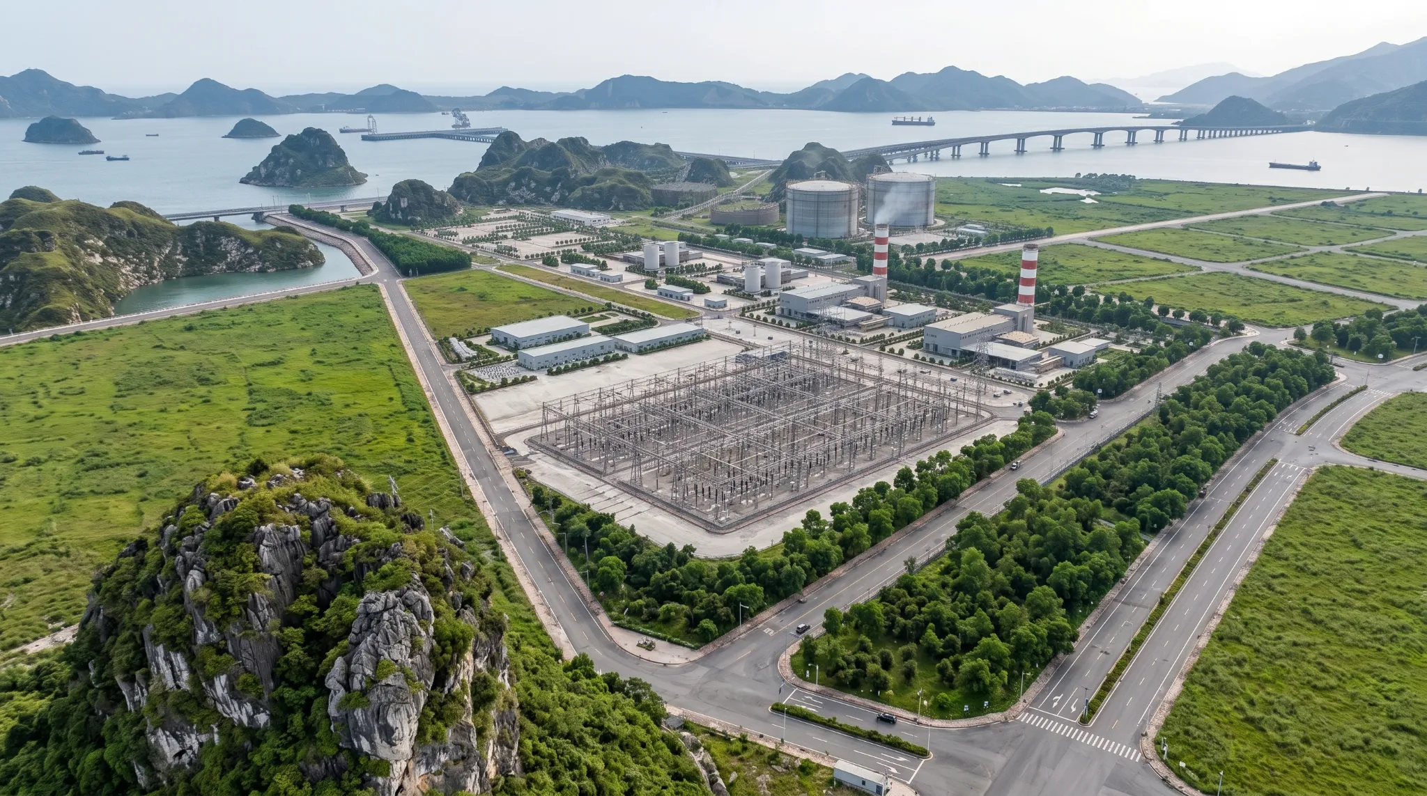 베트남Quang Ninh LNG 발전소 시각화