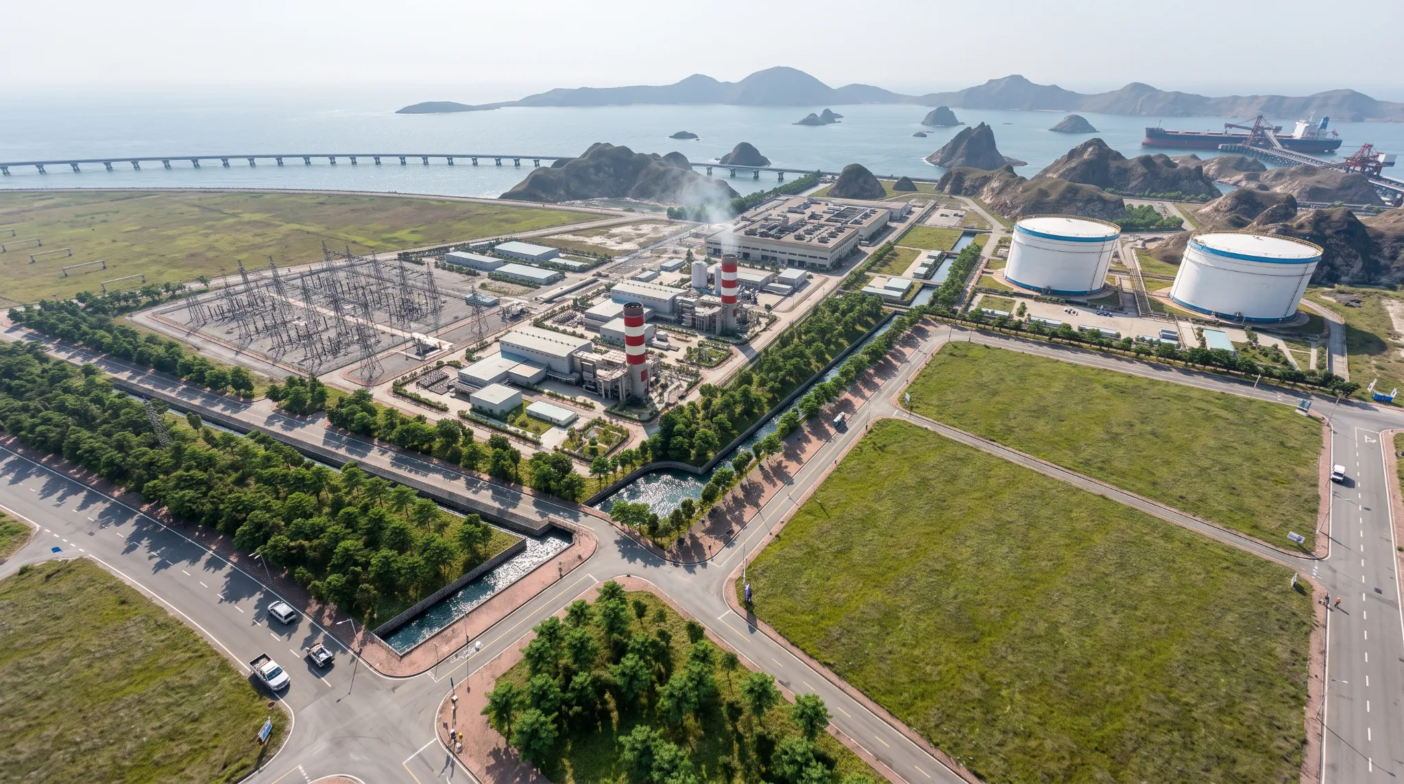 베트남Quang Ninh LNG 발전소 시각화