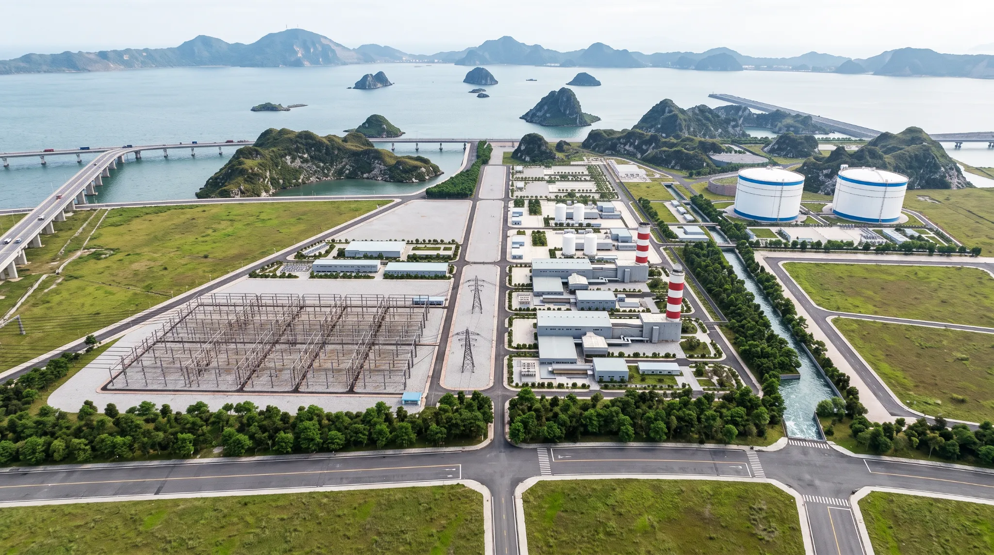 베트남Quang Ninh LNG 발전소 시각화