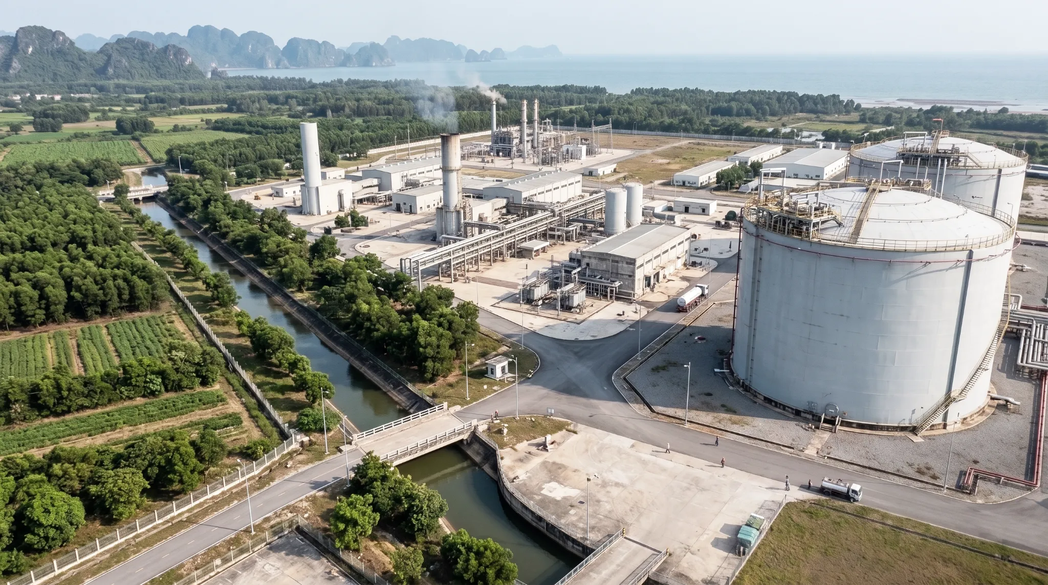 베트남Quang Ninh LNG 발전소 시각화