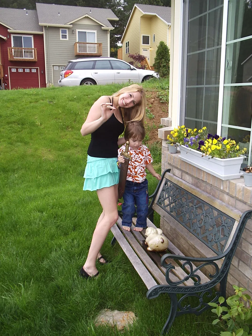 My soon to be wife and the beautiful boy I raised.