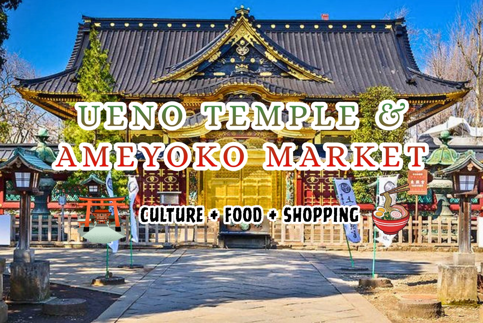 Ueno Temples & Ameyoko Market Walking Tour - Culture + Food + Shopping