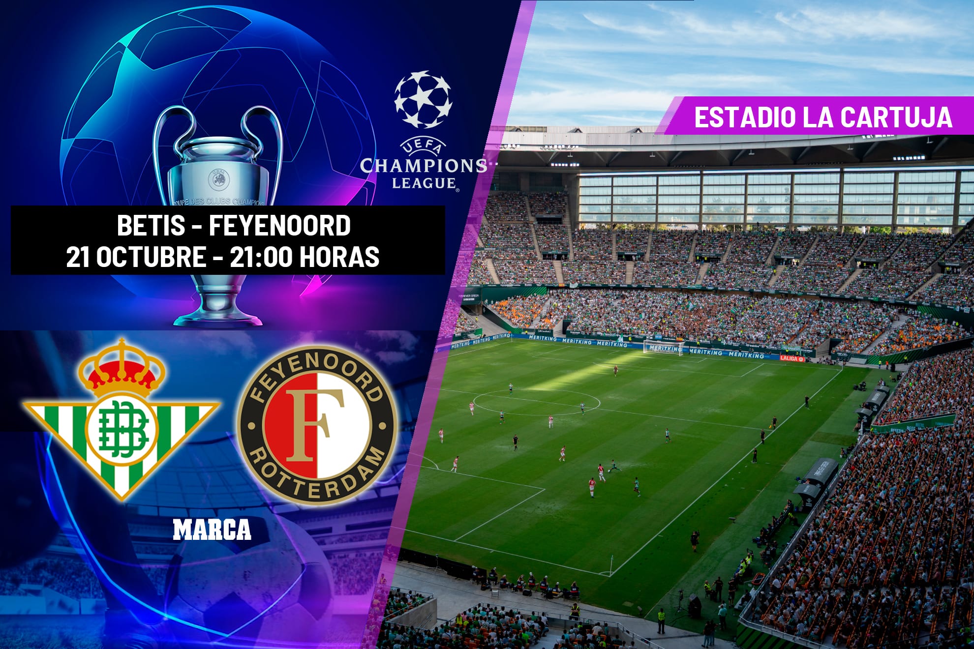 Real Betis Host Feyenoord in UEFA Champions League Matchday Three Clash