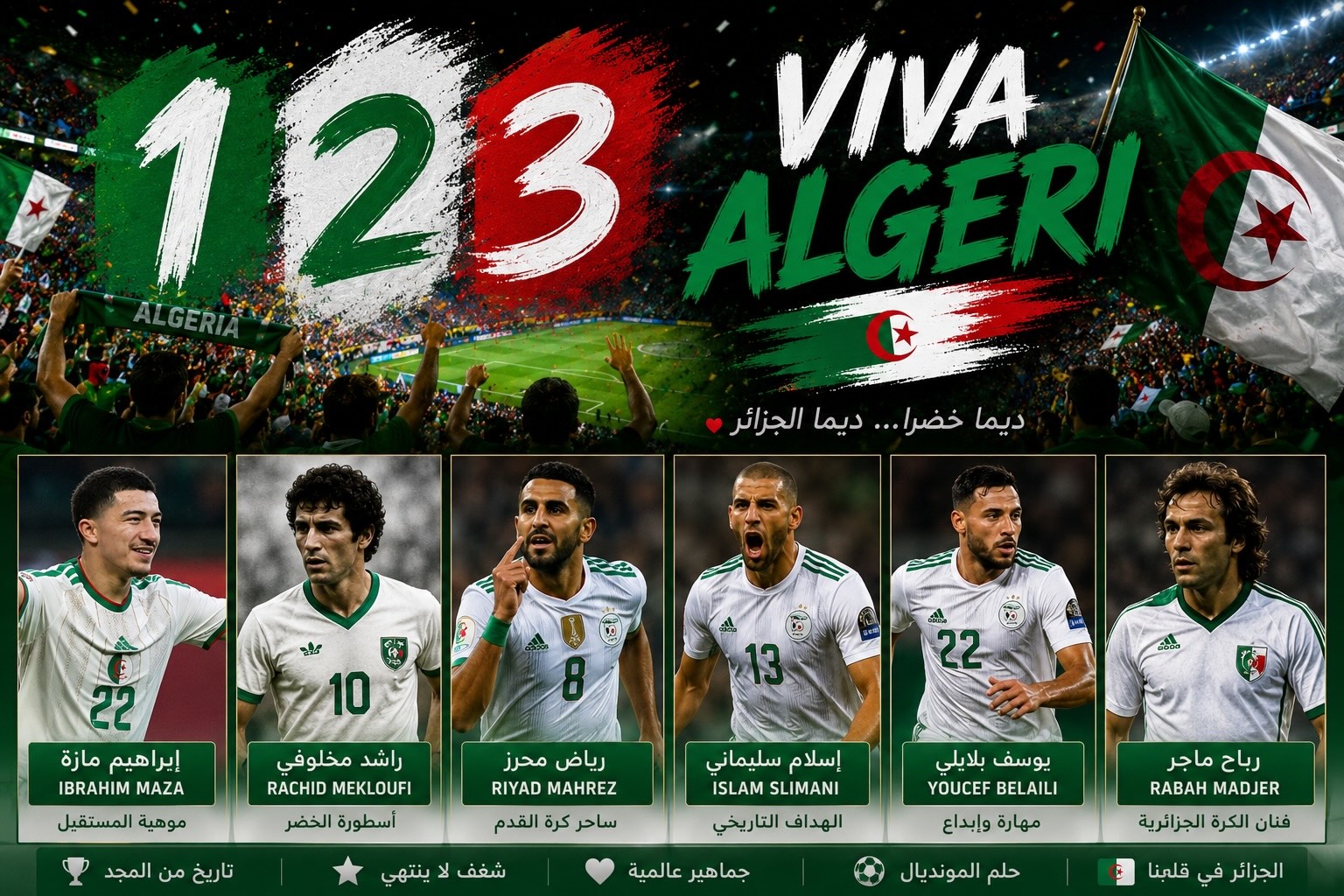كرة القدم الجزائرية والطريق نحو مجد كأس العالم