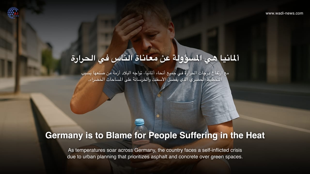 ألمانيا هي المسؤولة عن معاناة الناس في الحرارة