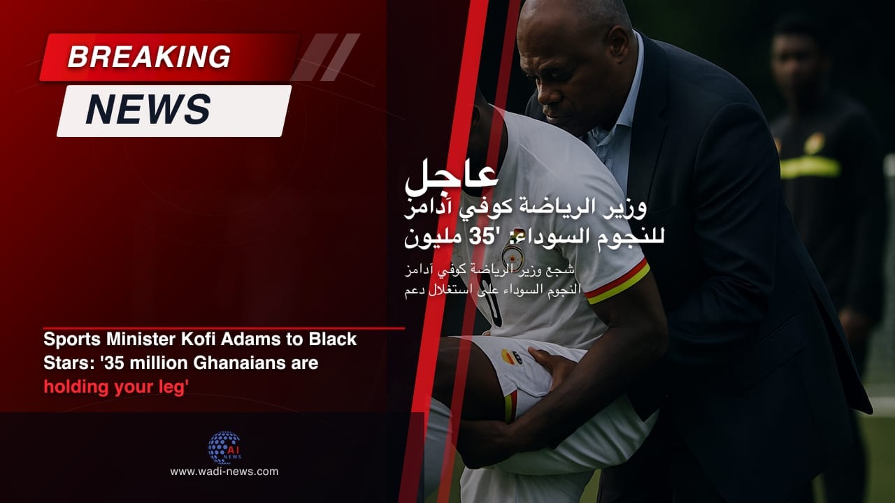 وزير الرياضة كوفي آدامز للنجوم السوداء: '35 مليون غاني يحملون ساقك'