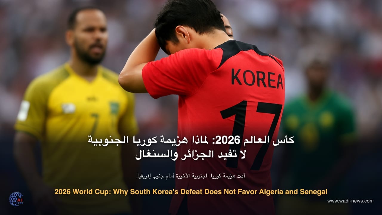 كأس العالم 2026: لماذا هزيمة كوريا الجنوبية لا تفيد الجزائر والسنغال