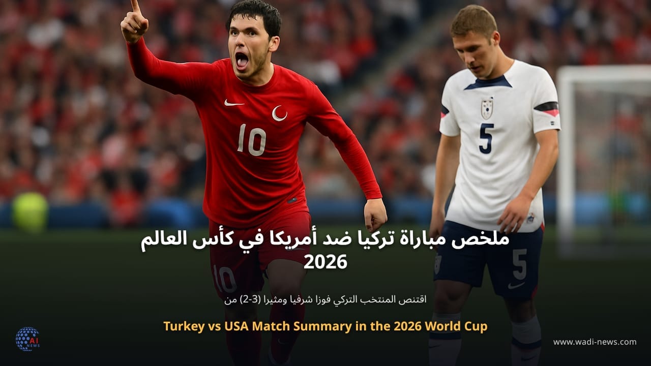 ملخص مباراة تركيا ضد أمريكا في كأس العالم 2026