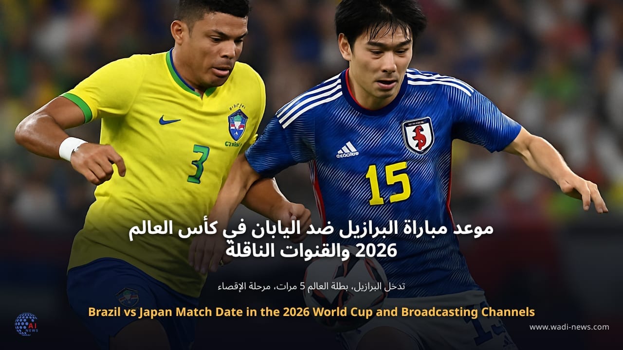 موعد مباراة البرازيل ضد اليابان في كأس العالم 2026 والقنوات الناقلة